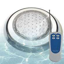 Load image into Gallery viewer, Aliyeah Î¦11.7&quot; LED RGB Underwater Swimming Pool Light 36W 12V AC/DC 304 Stainless Steel Color Changing Surface/Wall Mounted Waterproof IP68 Submersible Inground Pool Light with Remote (7 FT POWER CORD - Artificial Waterfalls